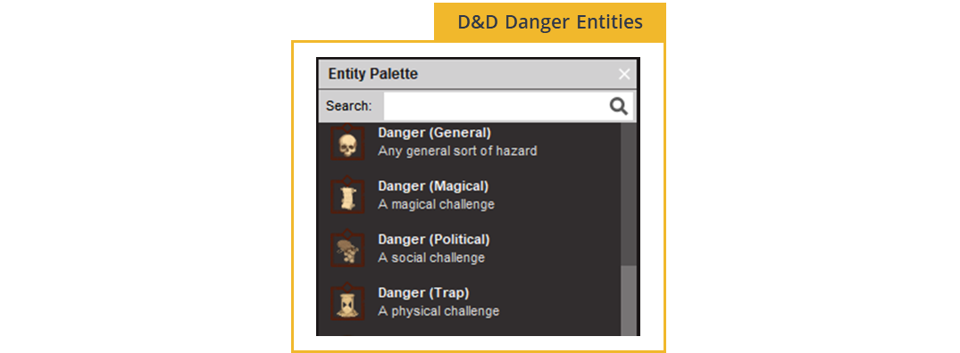 Dungeons and Dragons Danger Entities