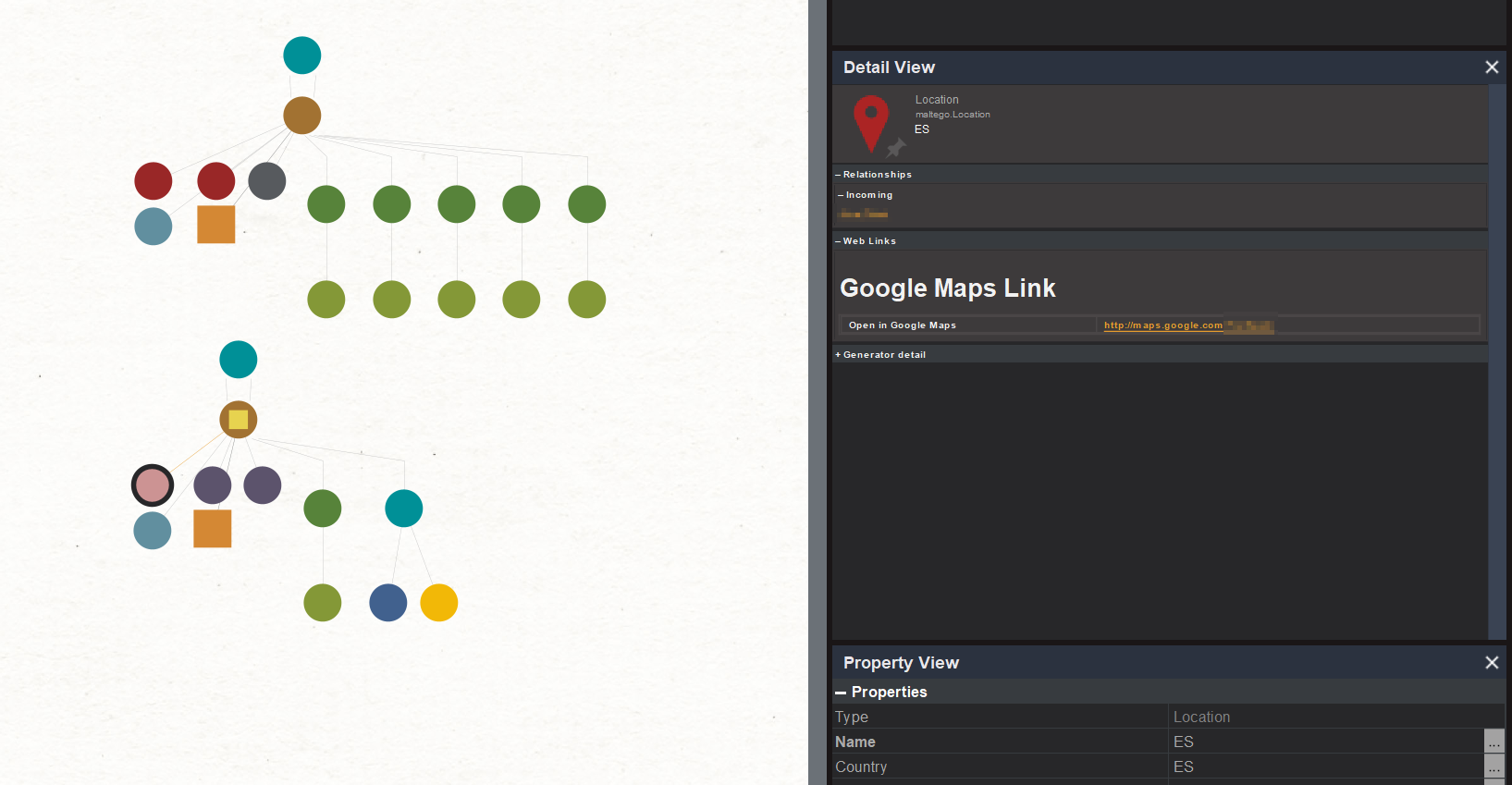 Maltego Google Maps