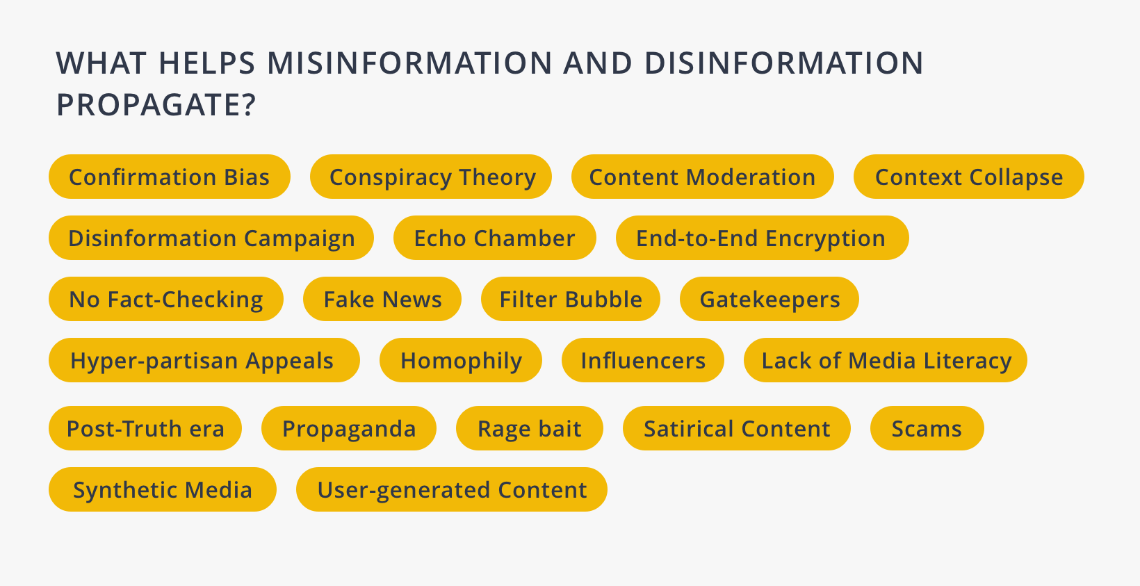 what helps misinformation and disinformation propagate
