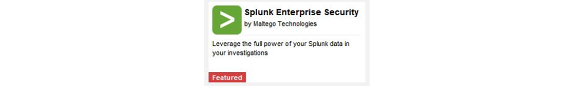  The Splunk Enterprise Security Transforms for Maltego Transform Hub 
